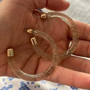 Sparkle acrylic earrings